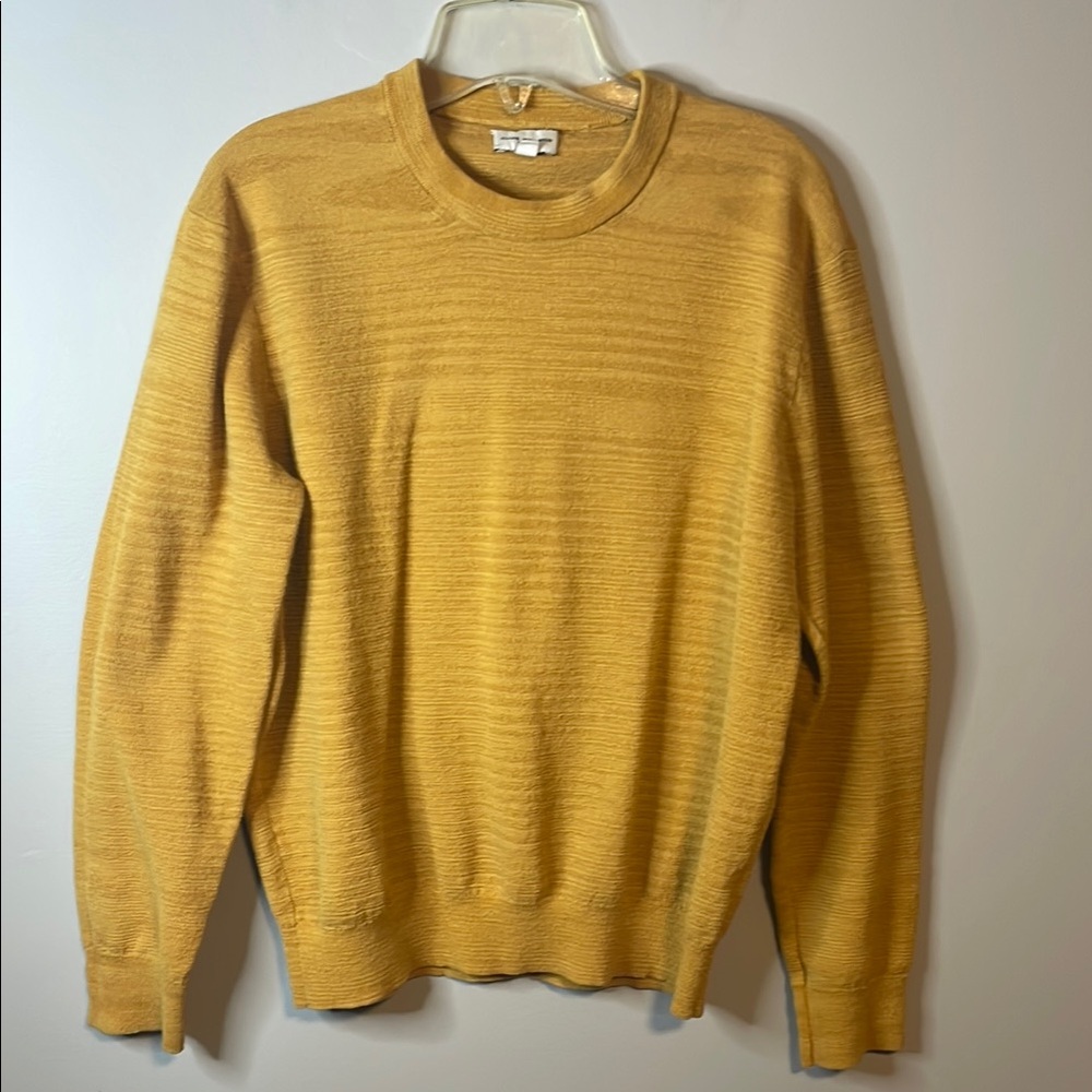 Club Monaco Men's Yellow Sweater Size Medium